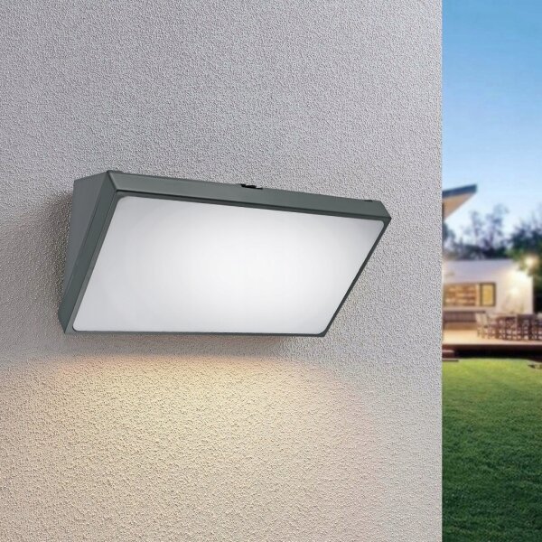 Lampada da parete per esterni LED/20W/230V IP65 grigia