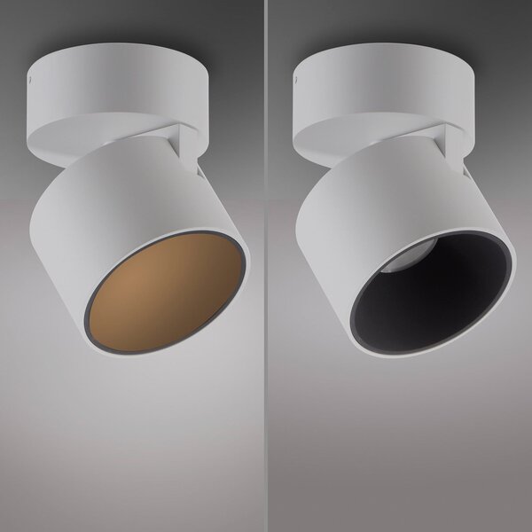 Plafoniera PURE, Cup, dimmerabile, Bianco, Soggiorno, Metallo, Moderno