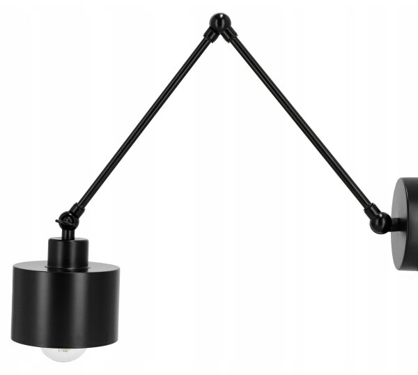 Lampada da parete 1xE27/20W/230V nera