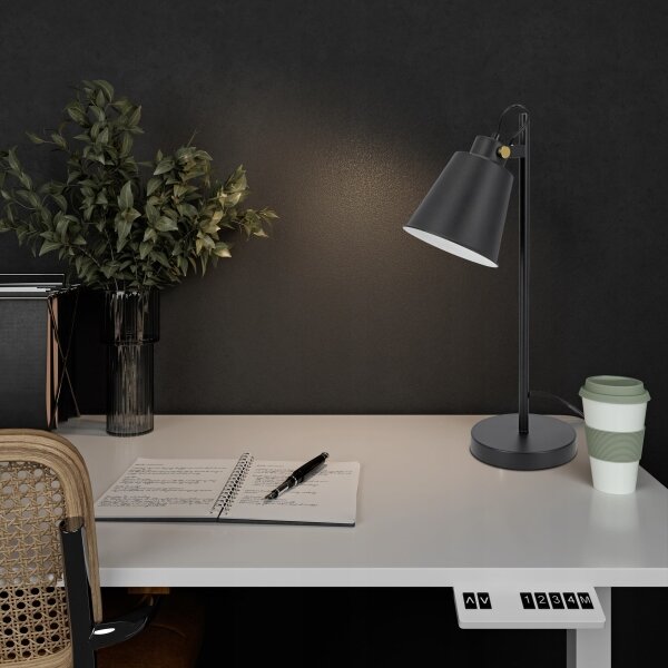 Lampada da tavolo 1xE27/40W/230V nera