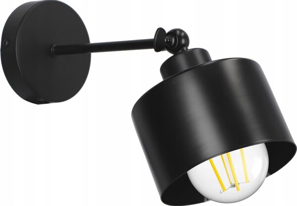 Lampada da parete 1xE27/20W/230V nera