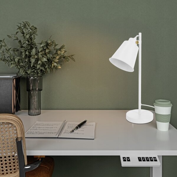 Lampada da tavolo 1xE27/40W/230V bianca