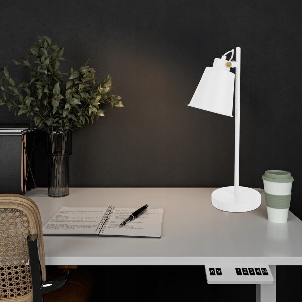Lampada da tavolo 1xE27/40W/230V bianca