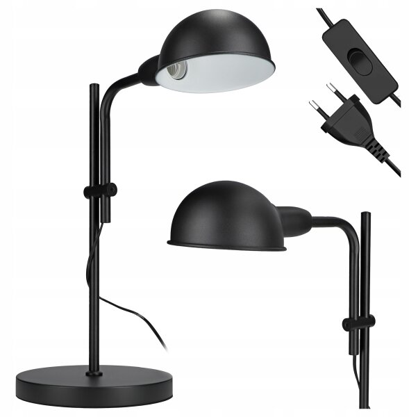 Lampada da tavolo 1xE27/40W/230V nera