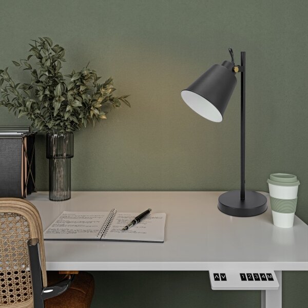 Lampada da tavolo 1xE27/40W/230V nera