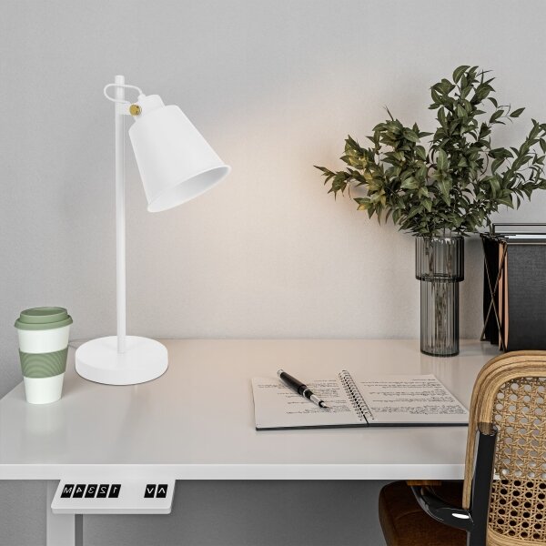 Lampada da tavolo 1xE27/40W/230V bianca