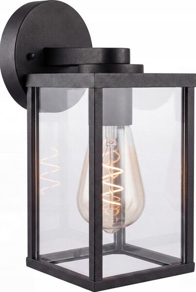 Lampada da parete esterna 1xE27/25W/230V IP54 nera