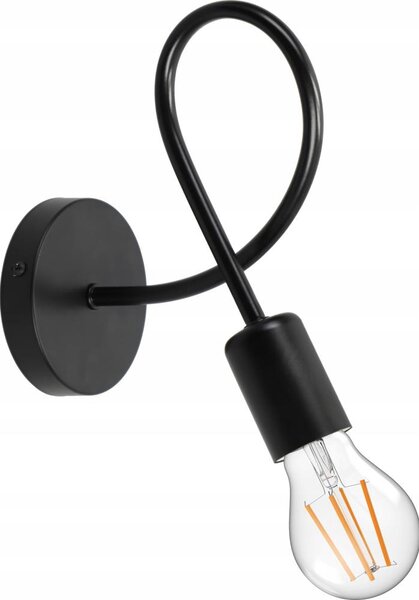 Lampada da parete 1xE27/20W/230V nera