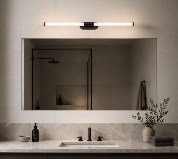 Rabalux 75097 - Illuminazione a LED per specchio da bagno TENEBRA 8W/230V IP44 60 cm nera
