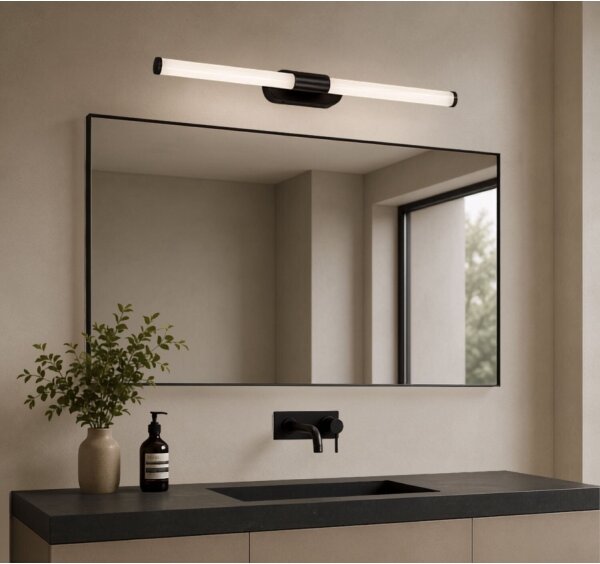 Rabalux 75097 - Illuminazione a LED per specchio da bagno TENEBRA 8W/230V IP44 60 cm nera