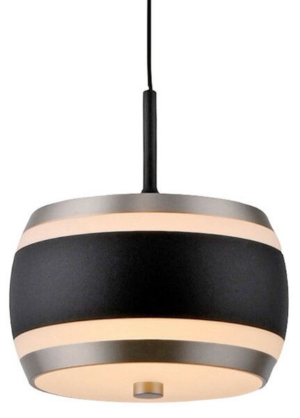 Lampada a sospensione PURE, Falling Rings, dimmerabile, Nero, Soggiorno, Metallo, Moderno