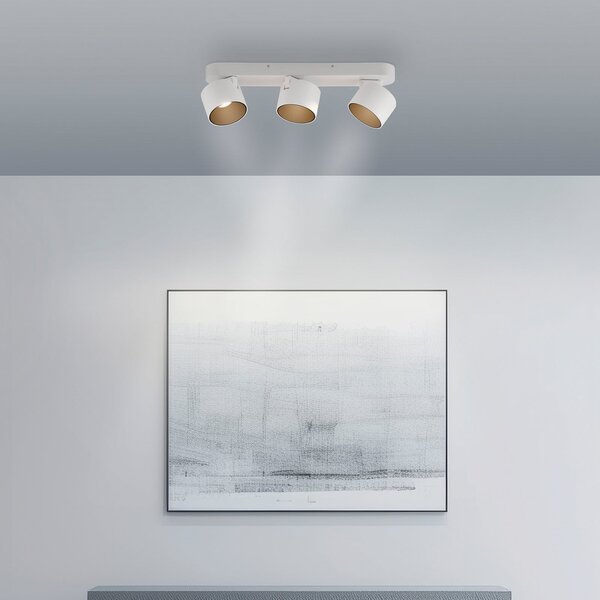 Plafoniera PURE, Cup, dimmerabile, Bianco, Soggiorno, Metallo, Moderno