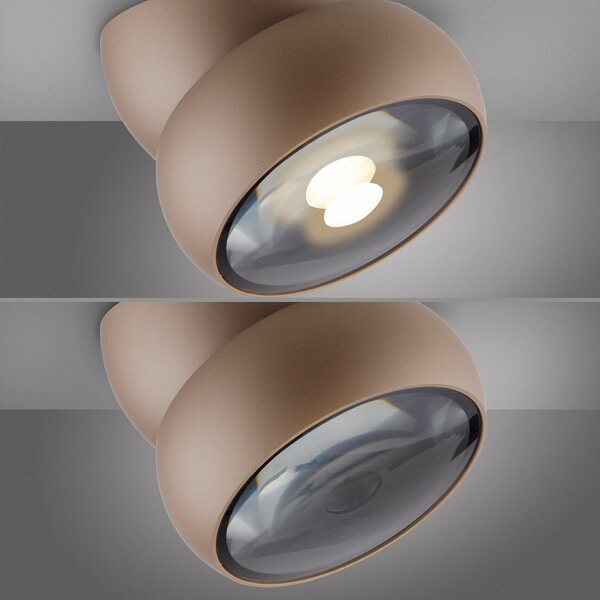 Plafoniera PURE, Move, dimmerabile, Bronzo / Ottone anticato, Soggiorno, Metallo, Moderno
