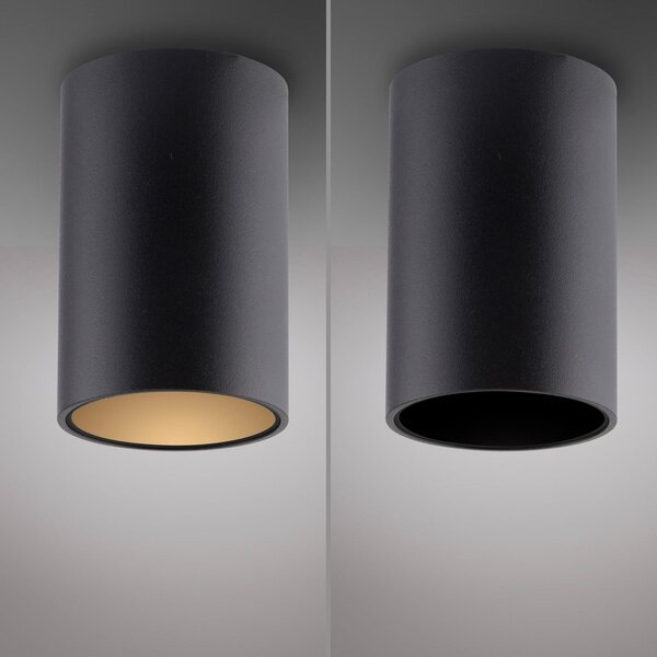 Plafoniera PURE, Point, dimmerabile, Nero, Bagno, Metallo, Moderno