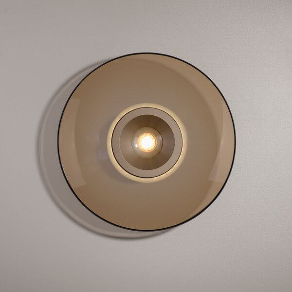 Plafoniera PURE, PURE Moon, dimmerabile, Bronzo / Ottone anticato, Soggiorno, Vetro, Moderno