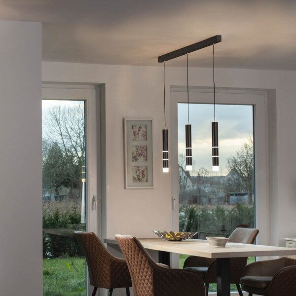 Lampada a sospensione PURE, Vega, Nero, Soggiorno, Metallo, Moderno