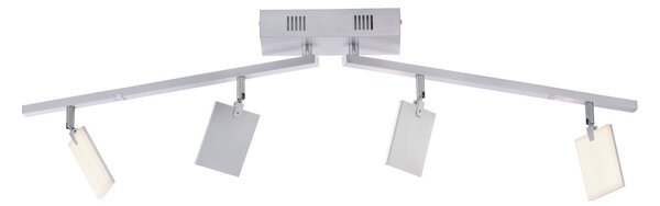 Plafoniera PURE, Mira, dimmerabile, Metallizzato, Soggiorno, Metallo, Moderno
