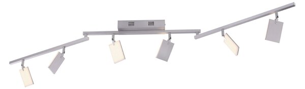 Plafoniera PURE, Mira, dimmerabile, Metallizzato, Soggiorno, Metallo, Moderno