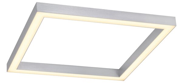 Plafoniera PURE, PURE Lines Square, dimmerabile, Metallizzato, Soggiorno, Metallo, Moderno