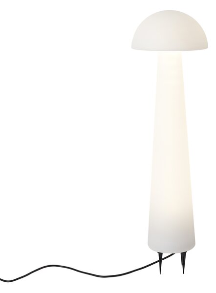 Lampada da esterno da terra bianca 80 cm con LED IP44 - Fungi