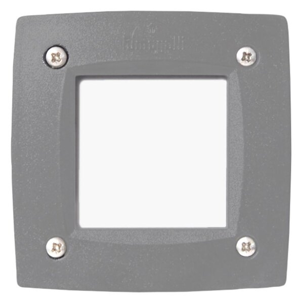 Faretto incasso quadrato top light parma in qd10 gr gx53 led cct ip66 230v grigio resina - Top Light