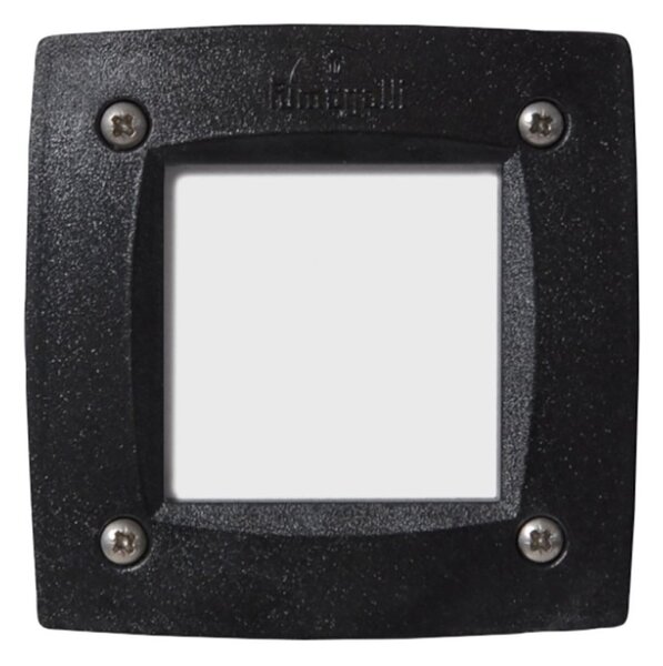 Faretto incasso quadrato top light parma in qd10 ne gx53 led cct ip66 230v nero resina - Top Light