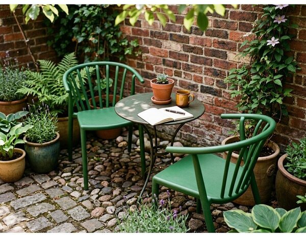 Sedia da giardino verde Capri - Bonami Essentials