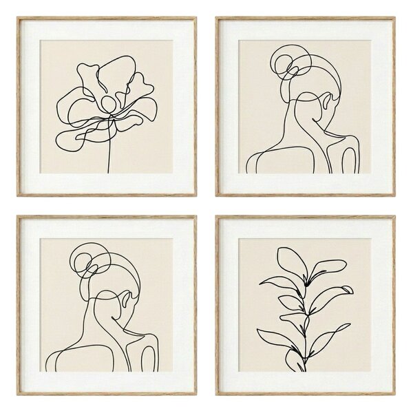 Quadri in set di 4 pezzi 30x30 cm - knor