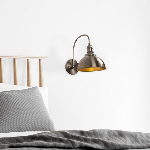 Lampada da parete color ottone ø 21 cm Varzan – Opviq lights