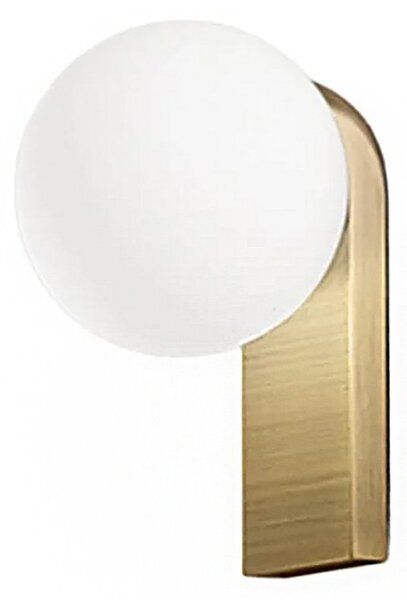 Applique perenz talia 8380 ob lc led 3000k 956lm ip44 ottone brunito sfera vetro soffiato - Perenz