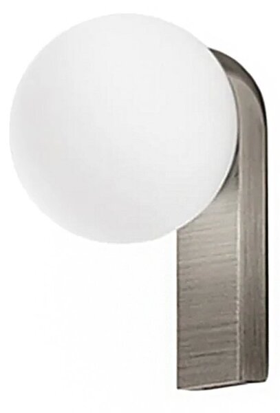 Applique perenz talia 8380 gr lc led 3000k 956lm ip44 grigio titanio sfera vetro soffiato - Perenz