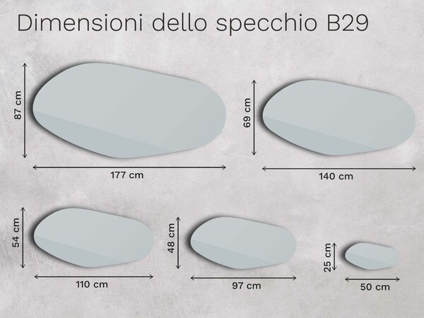 Specchio bronzeo Base B29