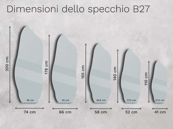 Specchio bronzeo Base B27