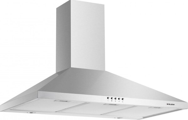 Glem Gas Cappa Cucina Aspirante / Filtrante a Parete Larghezza 90 cm Profondit 50 cm colore Acciaio Inox - GHP963IX