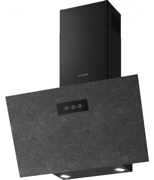 Faber Cappa Cucina Aspirante a Parete Larghezza 80 cm Classe B colore Nero - DG A80 330.0694.726