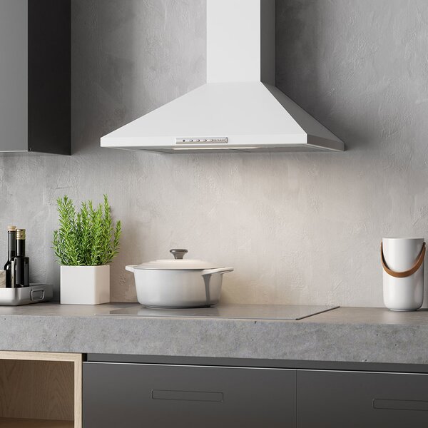 Faber Cappa Cucina Aspirante a Parete Larghezza 90 cm colore Bianco - 320.0557.542 Value PB W A90