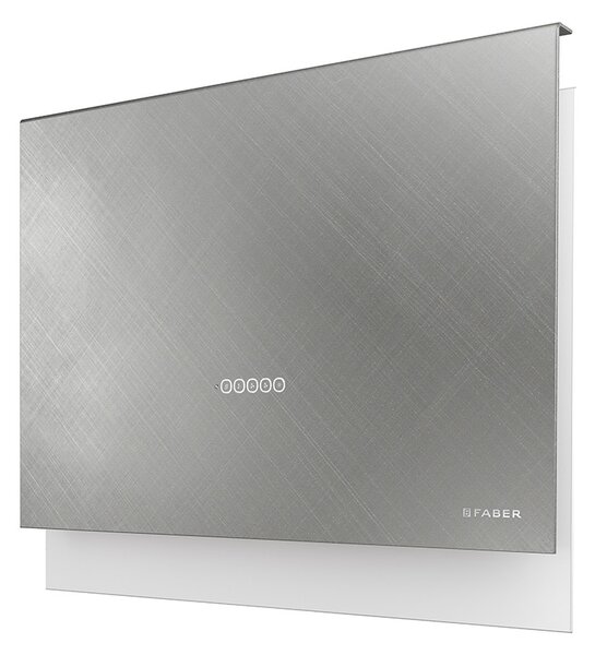 Faber Cappa Cucina Aspirante a Parete Larghezza 80 cm Profondit 24 cm Classe A colore Titanio - Talika CT A80 330.0540.785