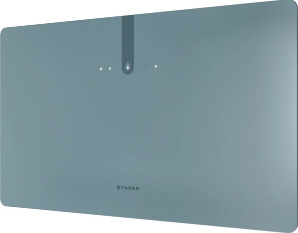 Faber Cappa Cucina Aspirante a Parete Larghezza 80 cm Classe A colore Blu - Glam Fit Zero Drip Plus DB M A80