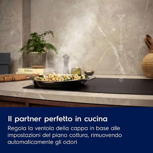 Electrolux Cappa Cucina Aspirante a Parete Larghezza 90 cm Profondit 40 cm Classe A colore Nero - LFV629K