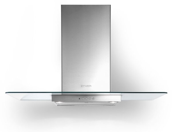 Faber Cappa Cucina Aspirante a Parete Larghezza 90 cm Profondit 47 cm Classe C colore Acciaio inox - Nice LED SRM X/V NS A90