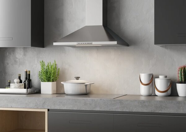 Faber Cappa Cucina Aspirante a Parete Larghezza 90 cm Profondit 47 cm colore Acciaio Inox - 320.0557.540 Value PB X A90