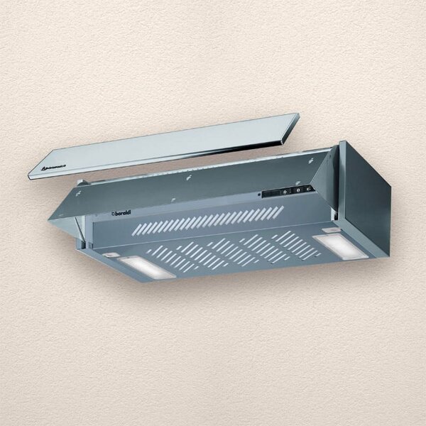 BARALDI Cappa Cucina Aspirante Sottopensile Incasso Larghezza 60 cm colore Grigio - 01COM060GR38 Serie Composita