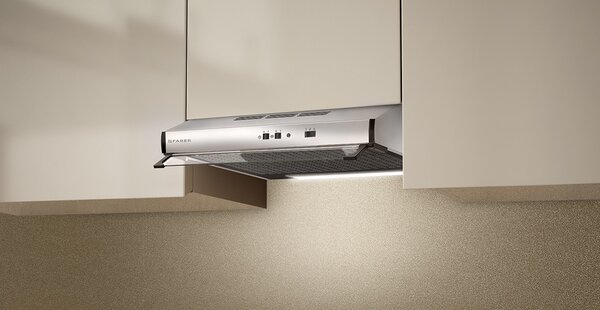 Faber Cappa Cucina Aspirante Sottopensile Incasso Larghezza 90 cm Classe D colore Metallico - 300.0557.577 2740 SRM X A90 (VIS)