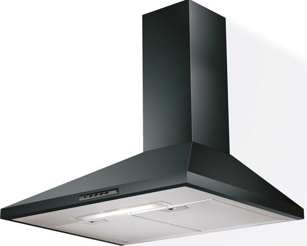 Faber Cappa Cucina Aspirante/Filtrante a Parete Larghezza 90 cm colore Nero - 320.0557.544 Value PB BK A90