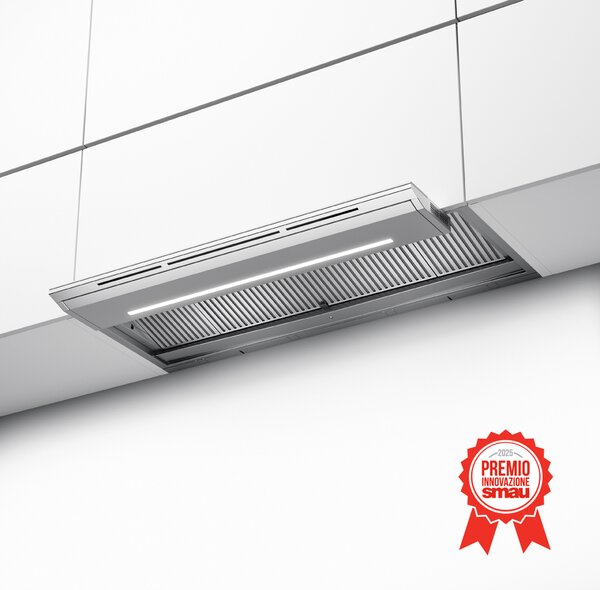 Faber Cappa Cucina Aspirante Sottopensile Incasso Larghezza 90 cm Profondit 32 cm Classe A colore Acciaio inox - IN-NOVA ZERO DRIP EXTREME A90 305