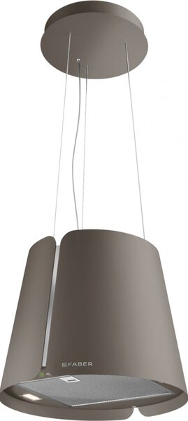 Faber Cappa Cucina Filtrante a Isola Larghezza 45 cm Classe A colore Titanio - CAPPA BEAT TITANIUM MATT F45/2