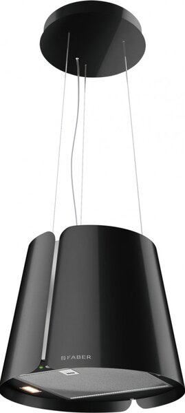 Faber Cappa Cucina Filtrante Isola Larghezza 45 cm Classe A colore Nero - CAPPA BEAT BK GLOSS F45/2