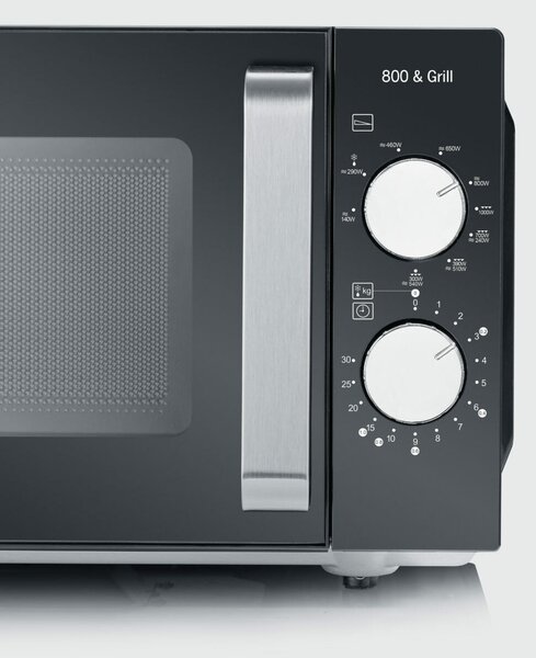 Severin Forno Microonde Combinato con Grill Capacit 20 Litri Potenza 800W colore Nero/Inox - MW 7762