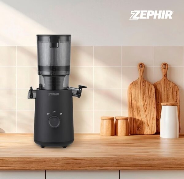 Zephir Estrattore di Succo Frutta e Verdura Capacit 1.3 Litri Potenza 150 Watt colore Nero - ZHC59