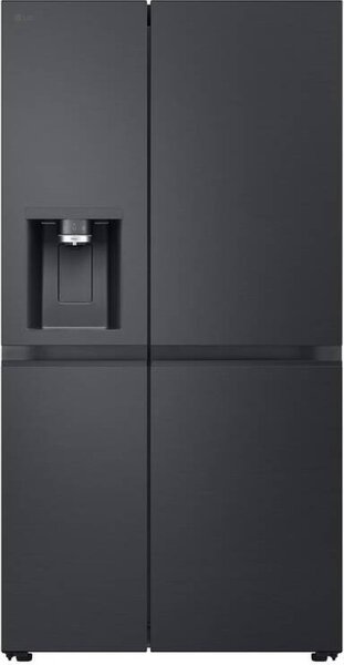 Lg Frigorifero Americano Side by Side Capacit 628 Litri Classe energetica C Raffreddamento No Frost colore Black Steel - GSLE91EVAC